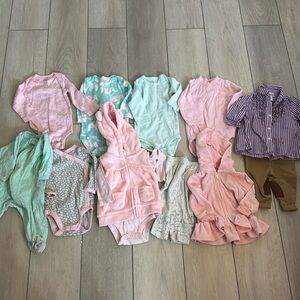 Lot of spring baby girls clothes size 6 months